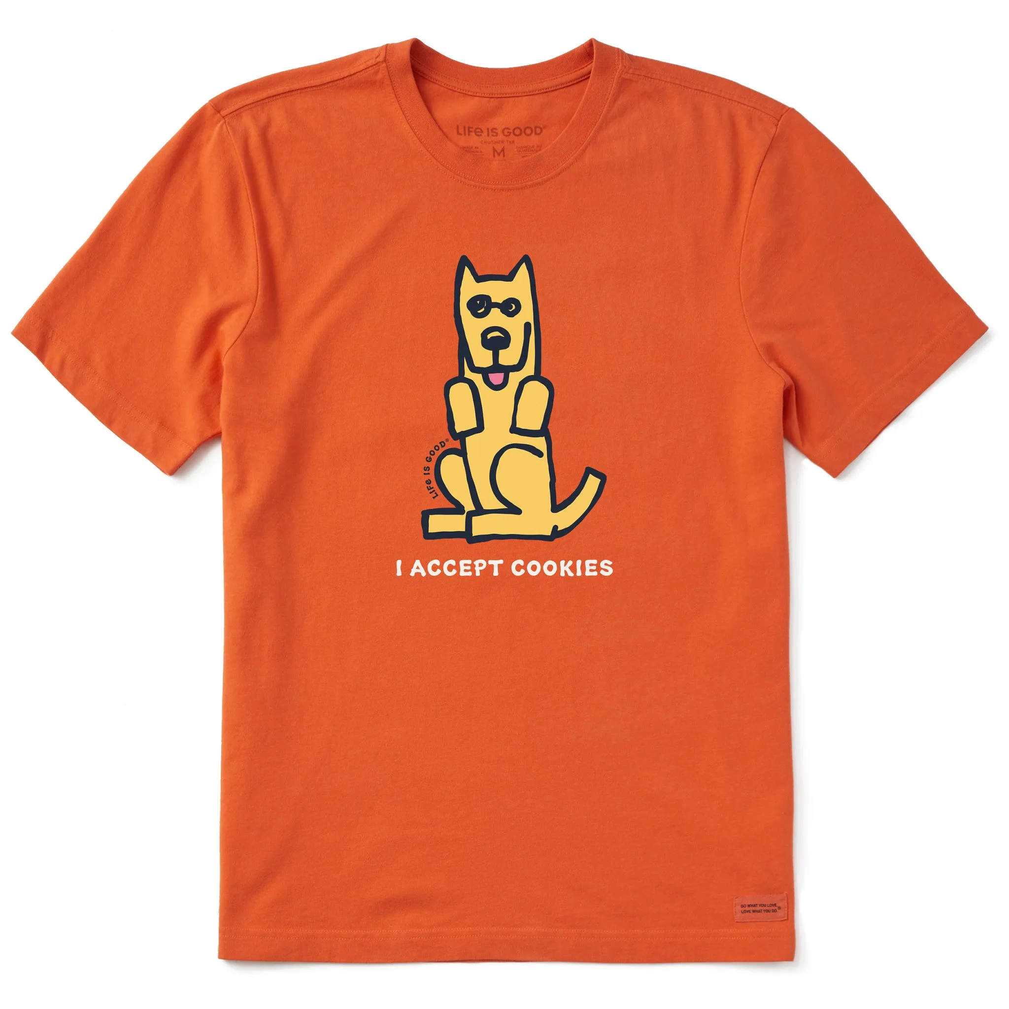 Seamless construction Men's Rocket I Accept Cookies Short Sleeve Crusher Tee