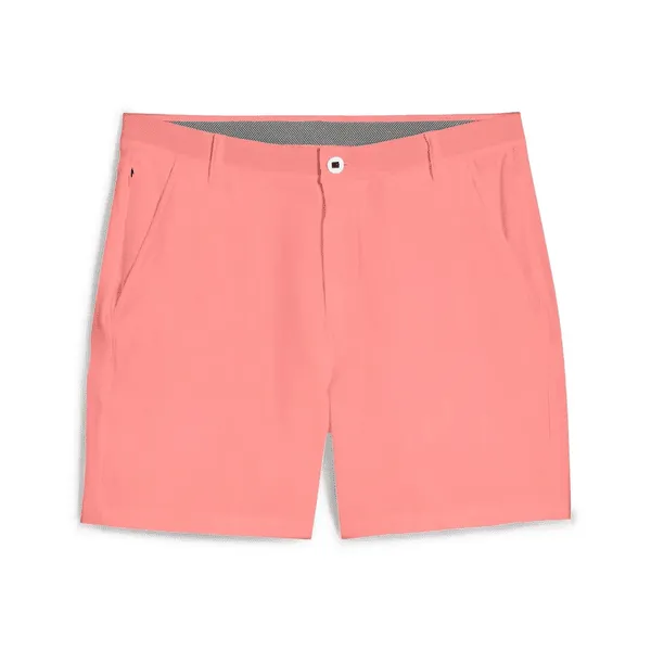 Stay Cool Technology QuickAccessPockets Puma 101 Solid 7" Golf Shorts - Peach