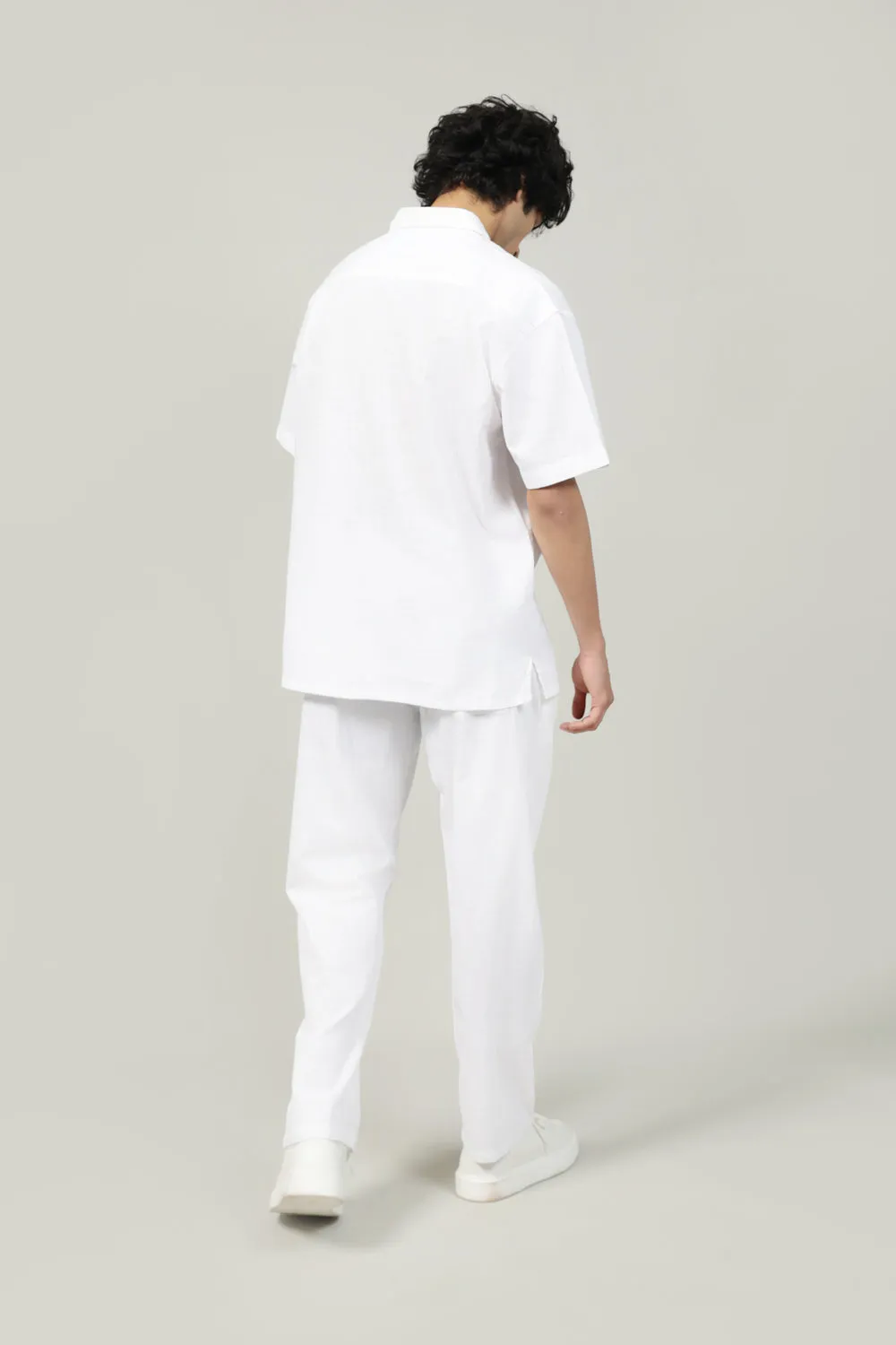 UVProtection TEXTURED BAGGY FIT EASY PANTS