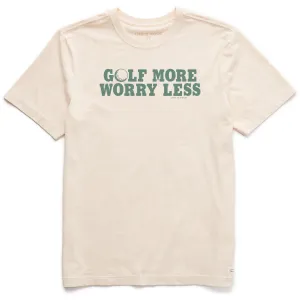 Men's Golf More Golf Ball Short Sleeve Crusher Tee Slim Comfort Versatile Layering Piece