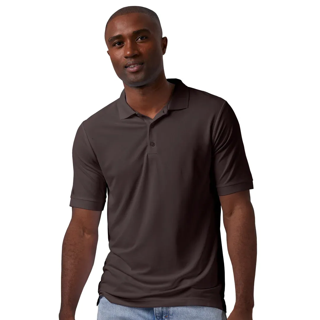 Classic Wear Antigua: Men's Essentials Short Sleeve Polo - Brown Legacy Pique 104271 Weekend Comfort