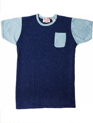 Blue Monday Crazy Ringer Pocket Tee Zero Waste AntiStatic Material