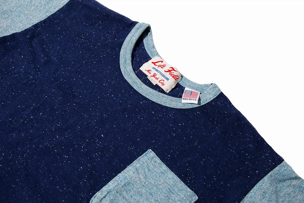 Blue Monday Crazy Ringer Pocket Tee Relaxed Blouse