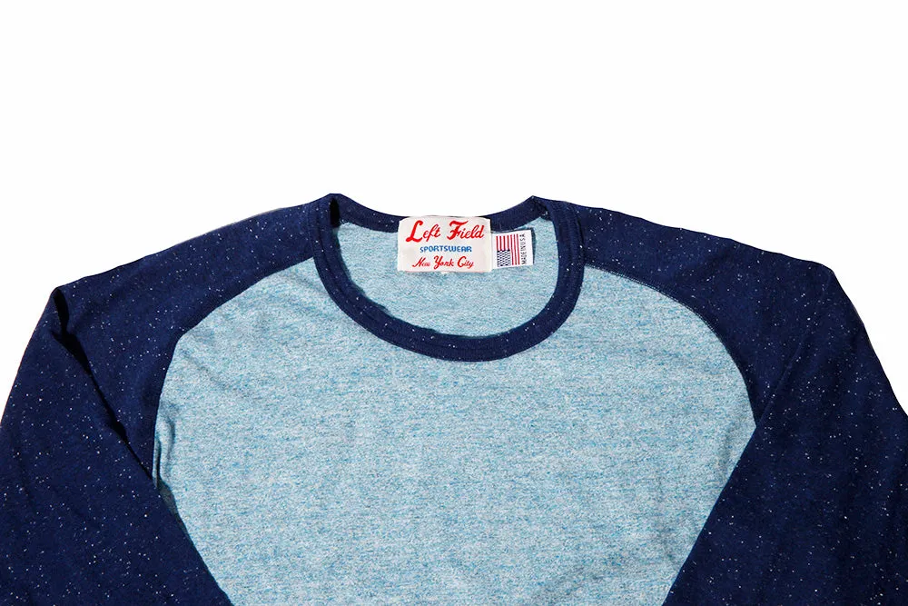 StaticFreeLining Trendy Hat Chambray/Earth from Space Nep 3/4 sleeve Raglan Tee shirt