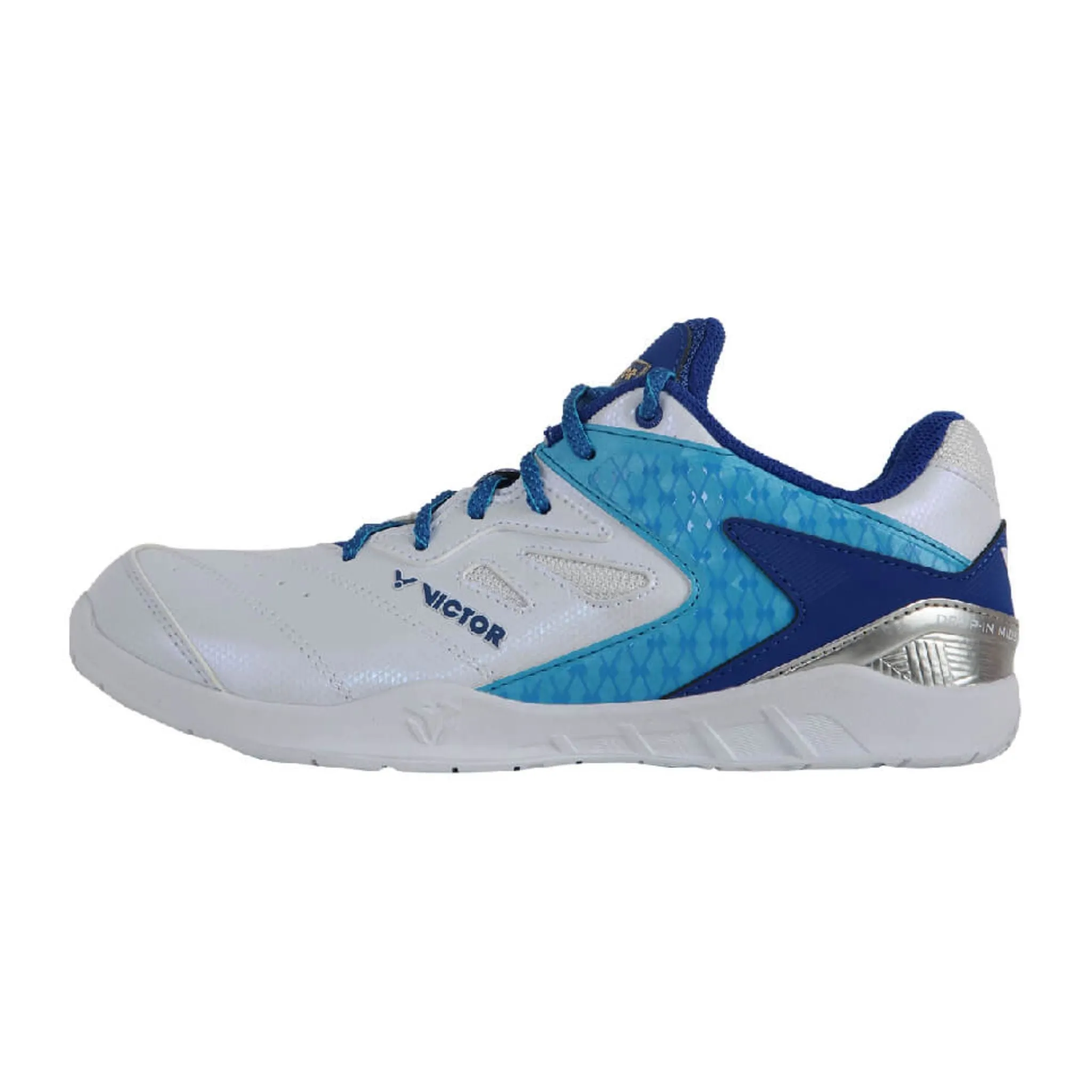 Elastic Closure Secure Grip Victor 55th Anniversary Badminton Shoes [White/Blue] P9200IIITD-55 AF
