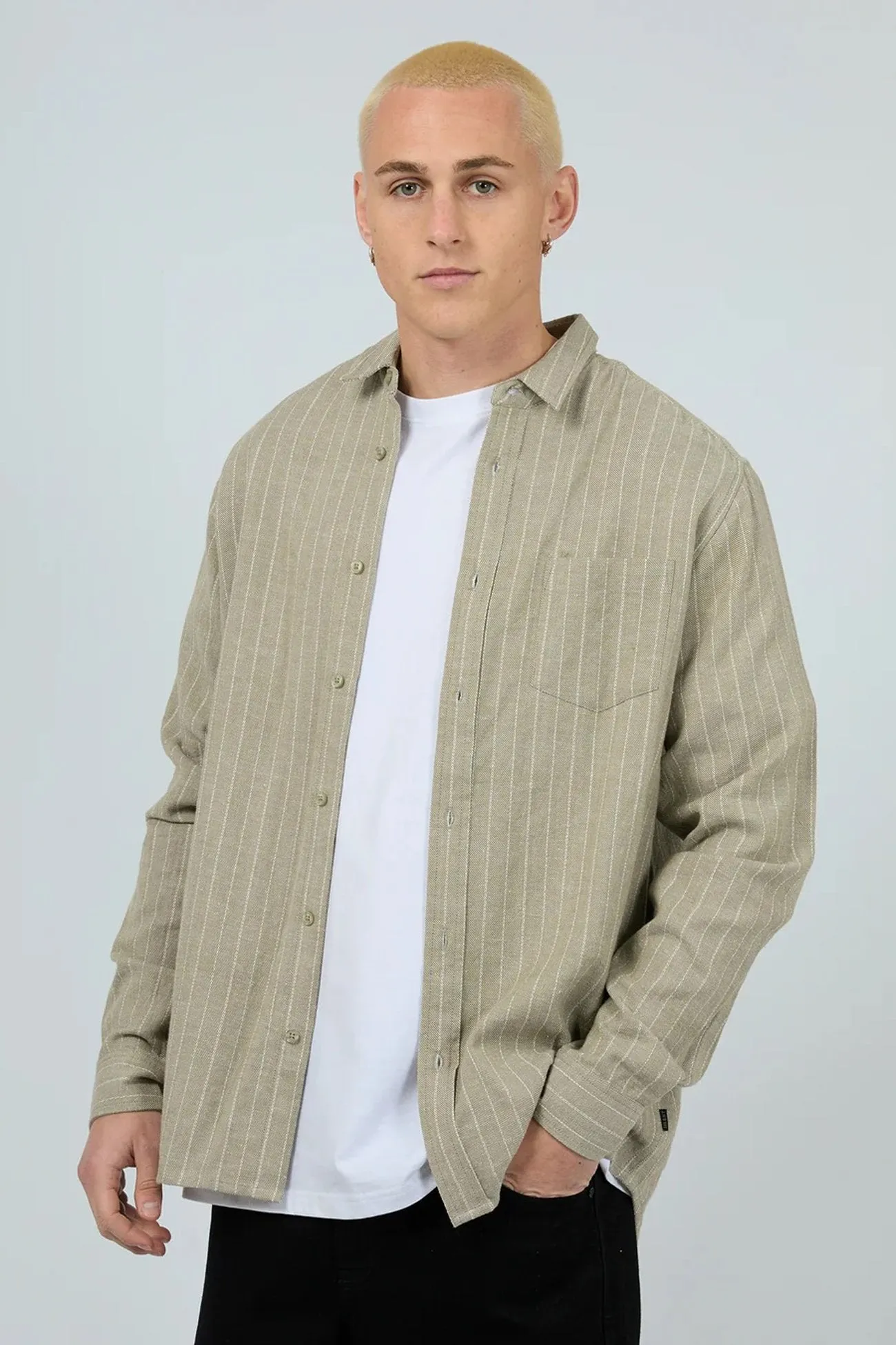 Vintage Wash Walker Shirt Khaki