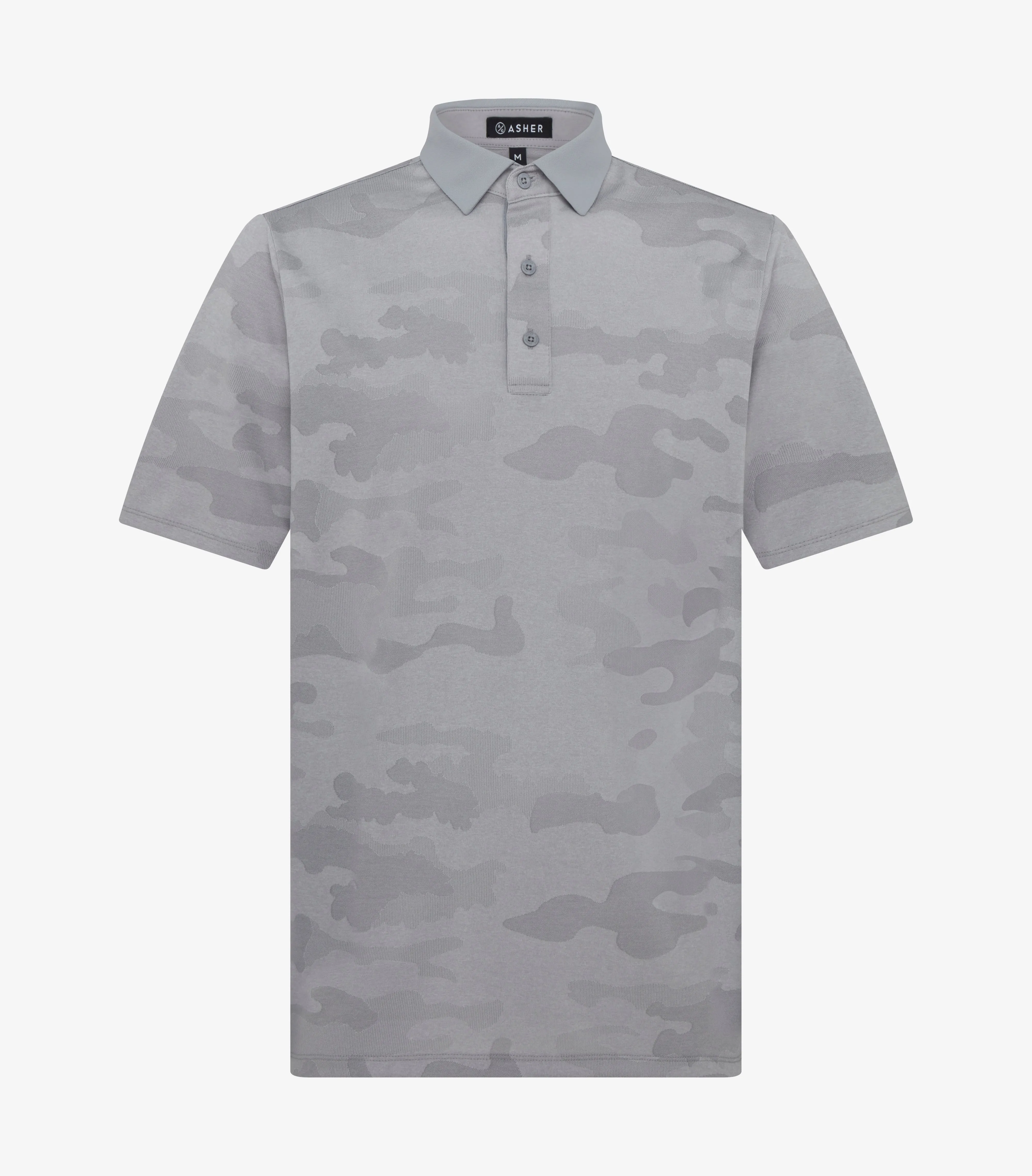 quick dry ASHER Jacquard Camo Polo