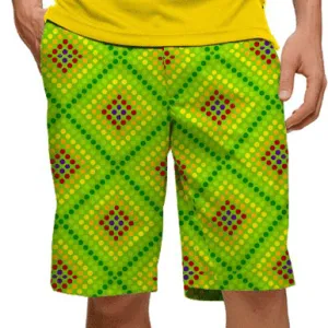 Loudmouth Golf: Men's Shorts - Dot Matrix (Size 32) Athletic Silhouette
