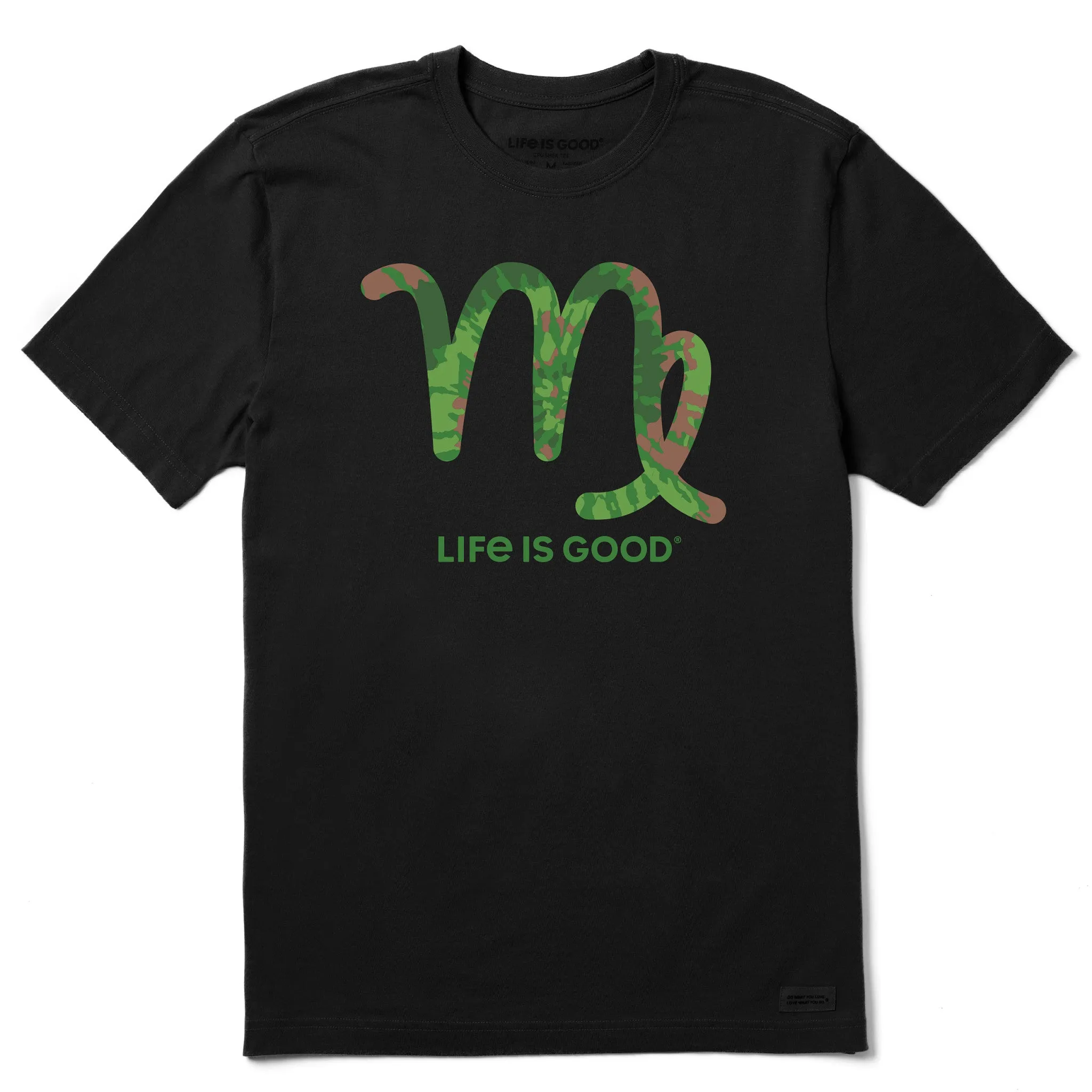 Men's Virgo Sign Tie Dye Short Sleeve Crusher Tee Cool Fit Retro