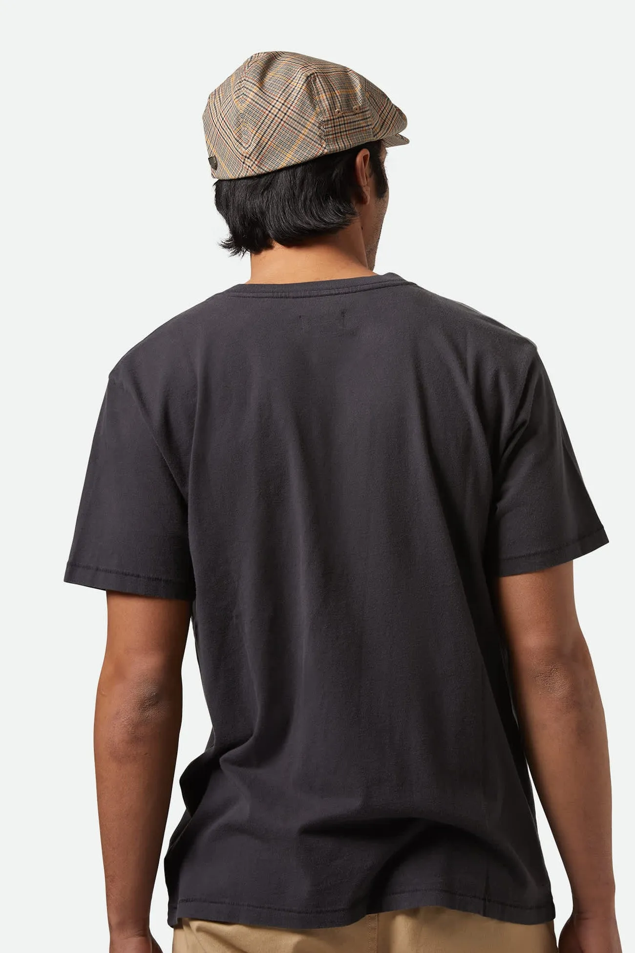 Comfy Active Fit Vintage Reserve Short Sleeve Henley Black Sol Wash