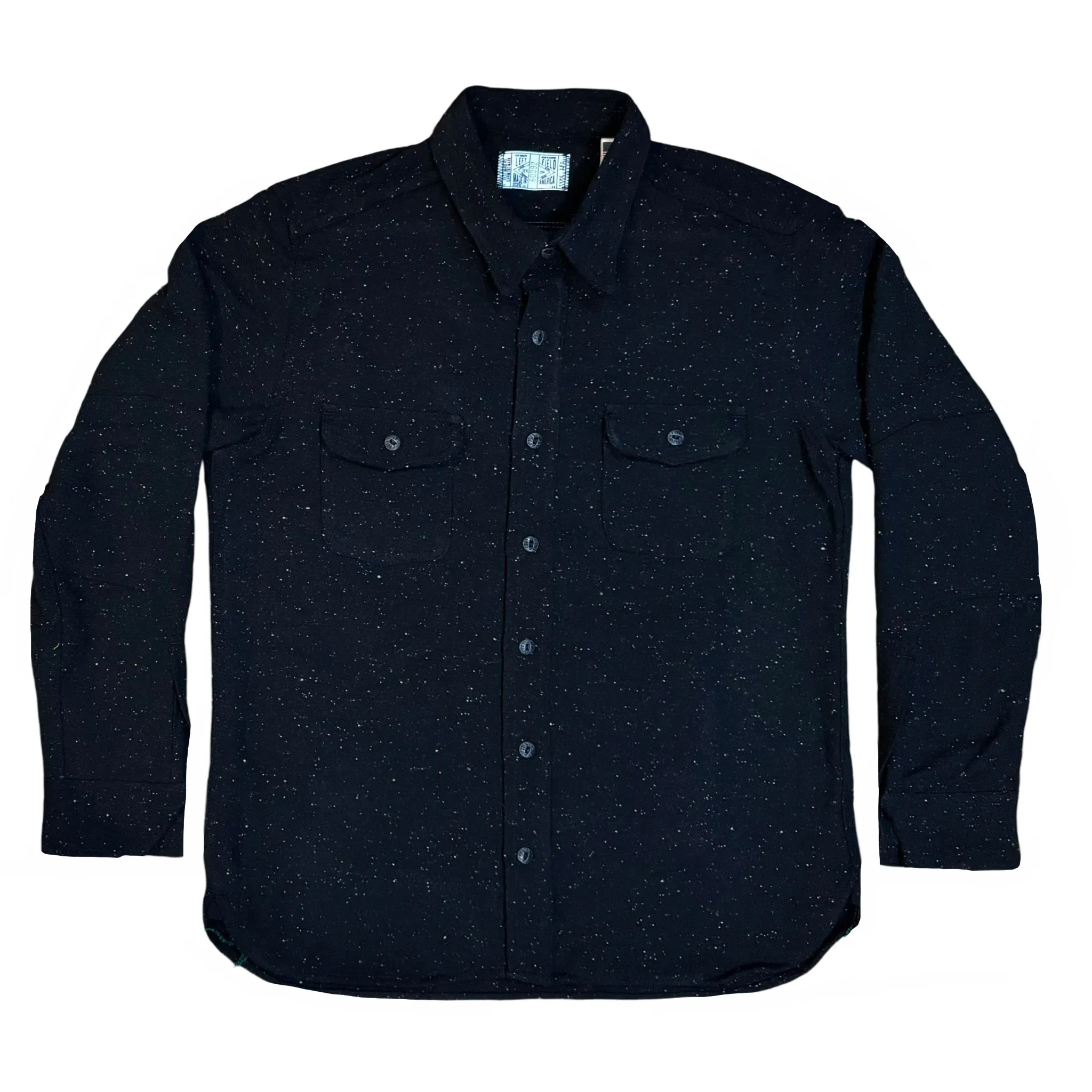 Galaxy Japanese Cotton/Wool Dustbowl Work shirt *dry clean only! ReinforcedHems Circular Knit Construction