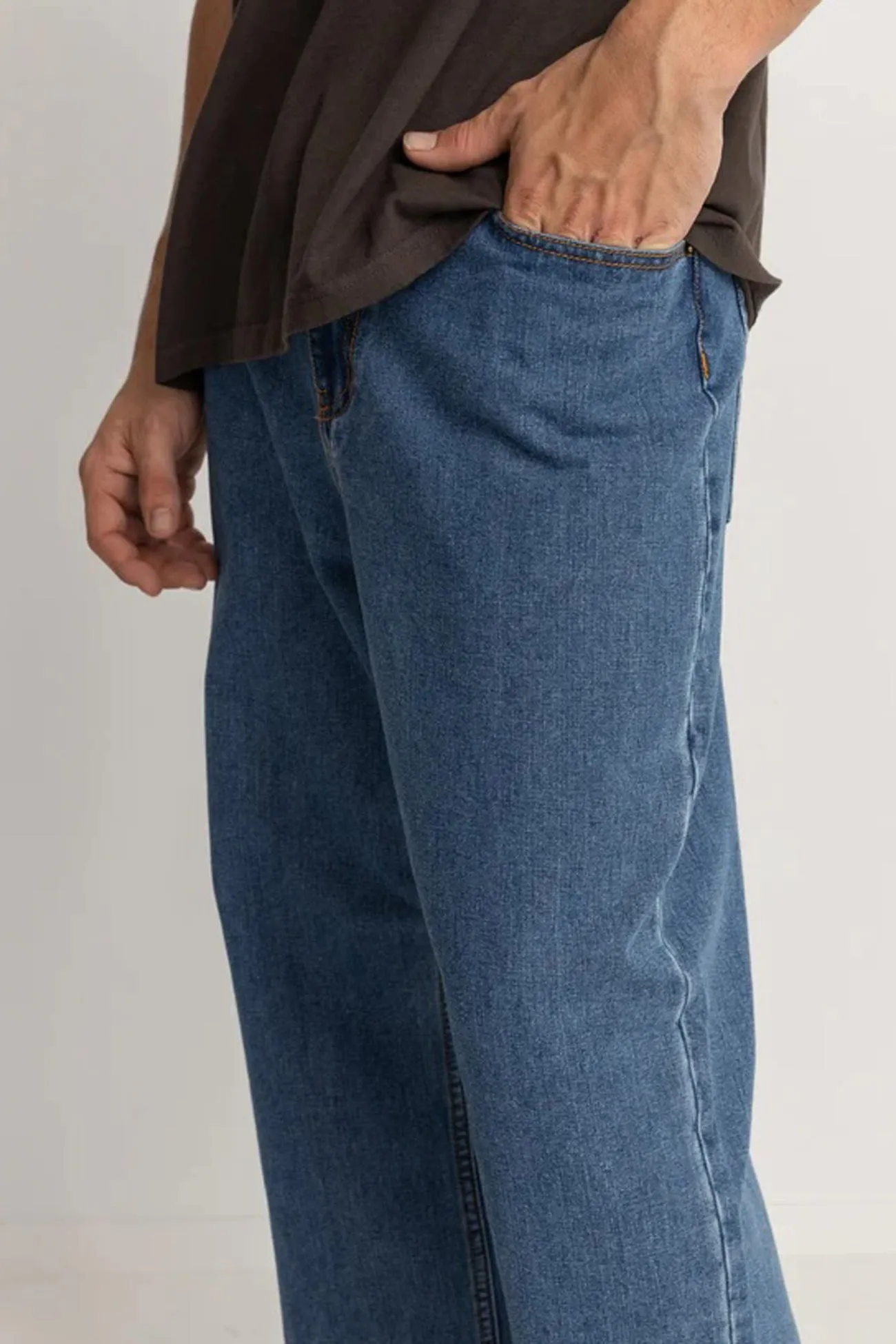Essential Jean Dark Blue Layered Look Smart Waistband
