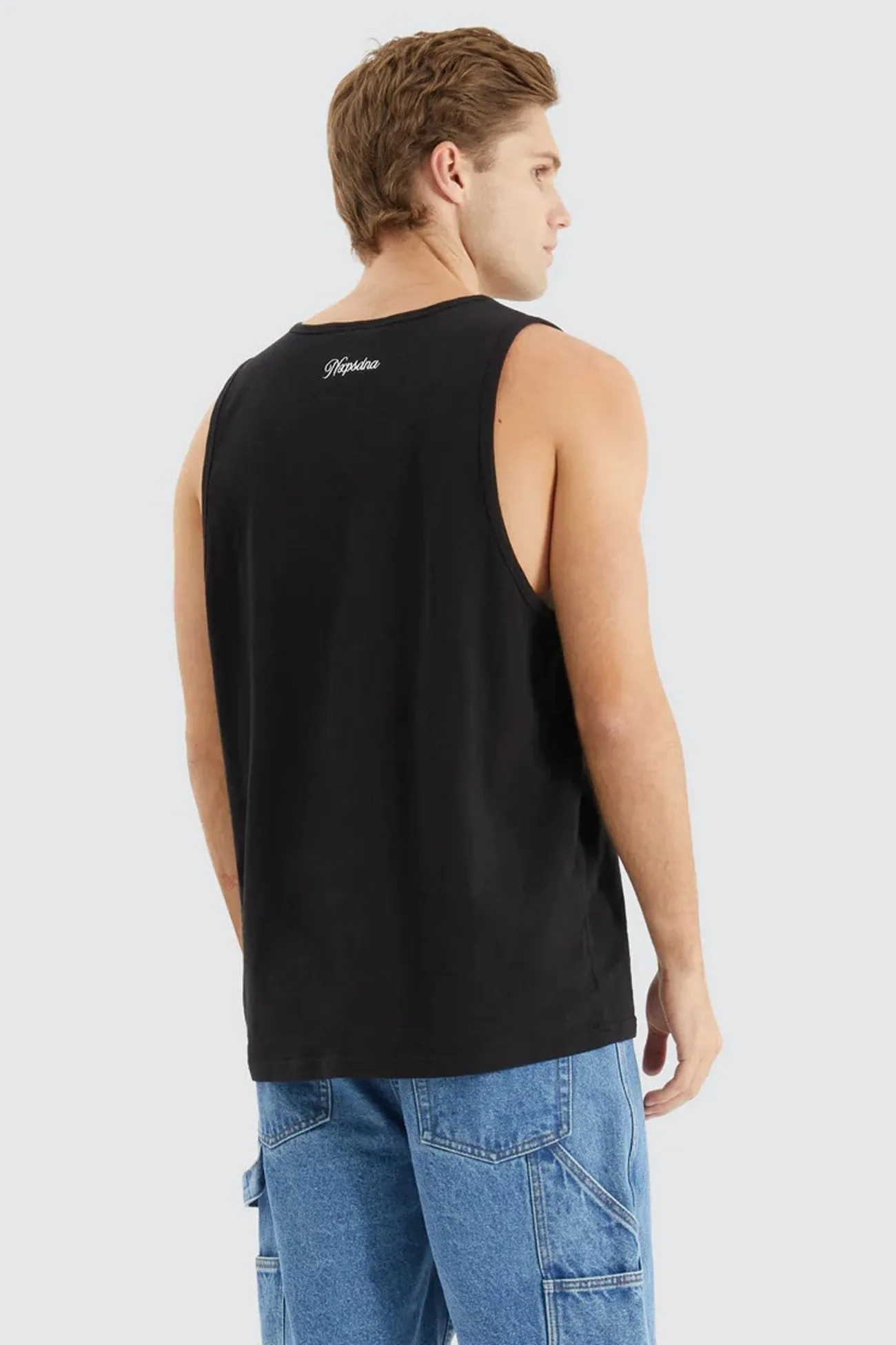 Asheville Relaxed Singlet Jet Black Evening Chic