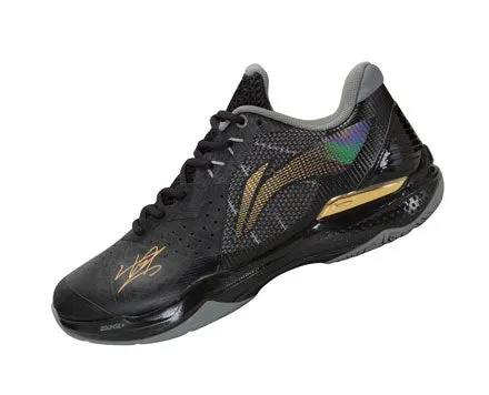 Li Ning AxForce Badminton Shoe Unisex [Black] AYAS034-1 Friction reduction