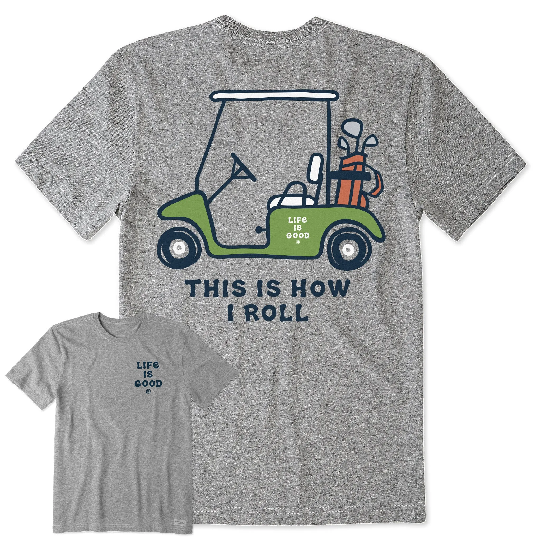 Fit For Comfort Men's This is How I Roll Golf Short Sleeve Tee