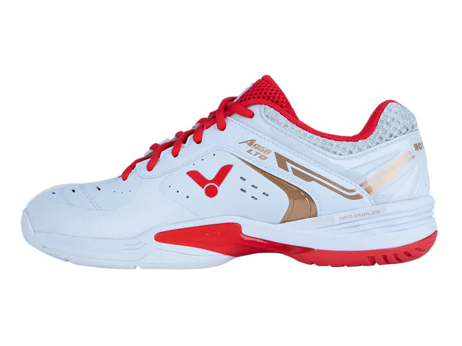 Unique ease Victor A950LTD AD Court Shoes [White/Red]