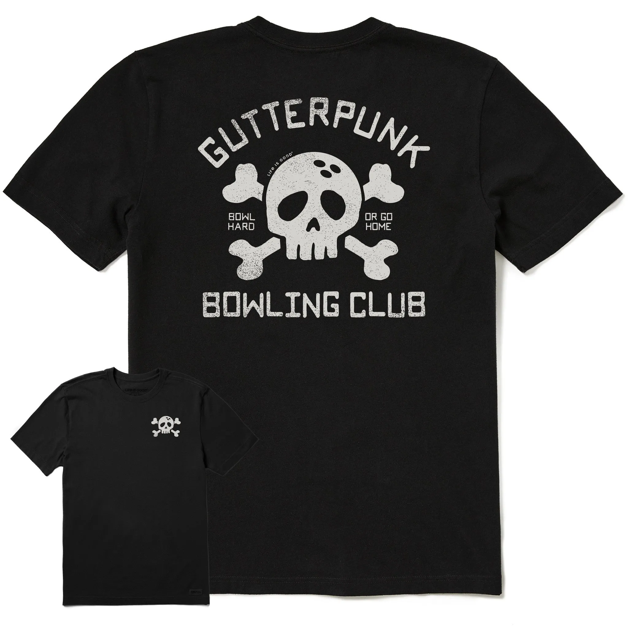 Men's Gutterpunk Bowling Club Short Sleeve Tee Travel Light All-Day Comfort Wear