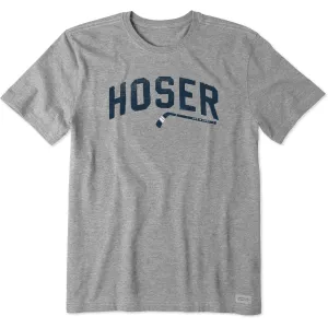 Denim combination Men's Hoser Short Sleeve Tee