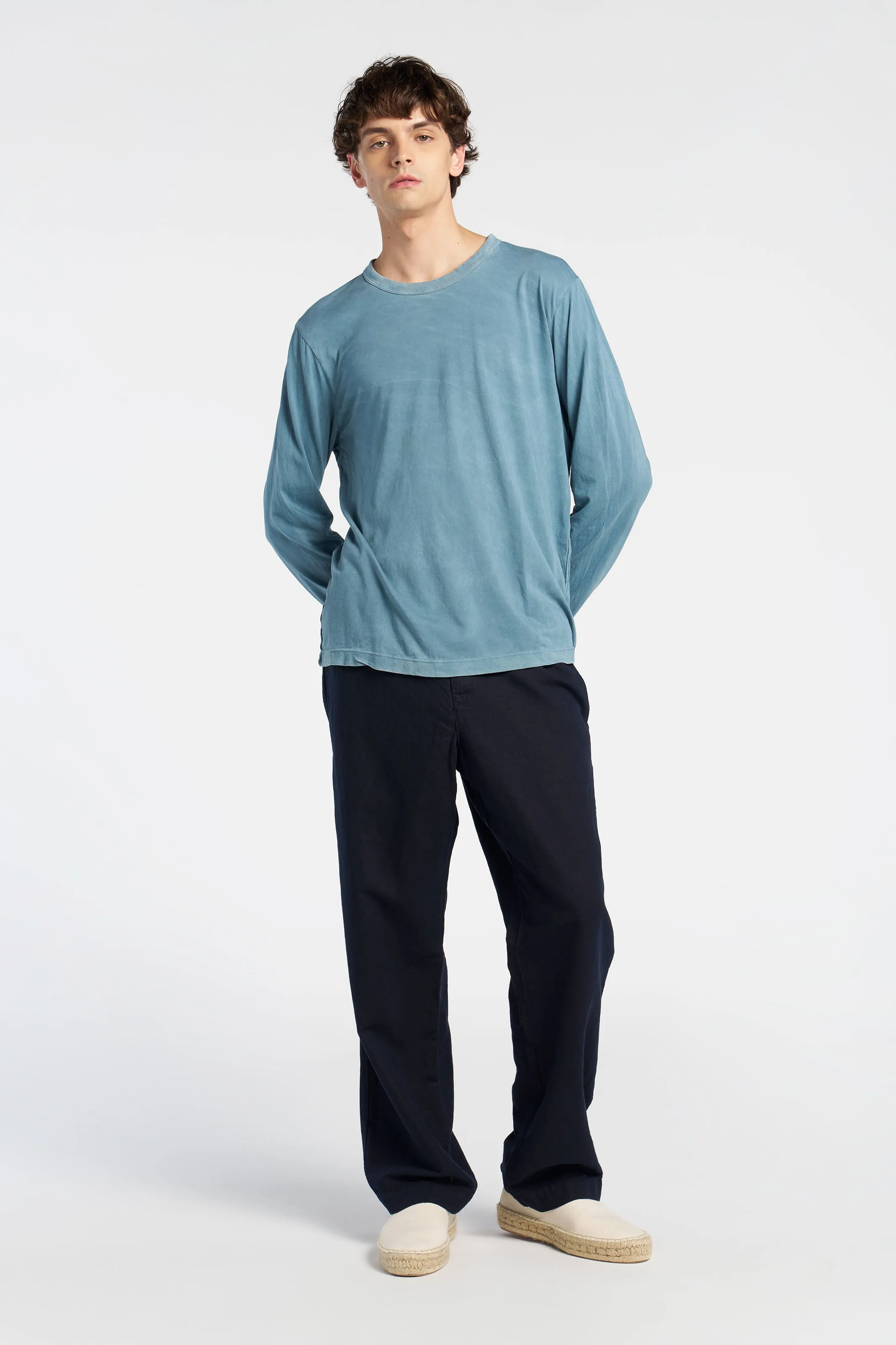 Non Restrictive Fit Active Layers Classic Crew Long Sleeve Shirt