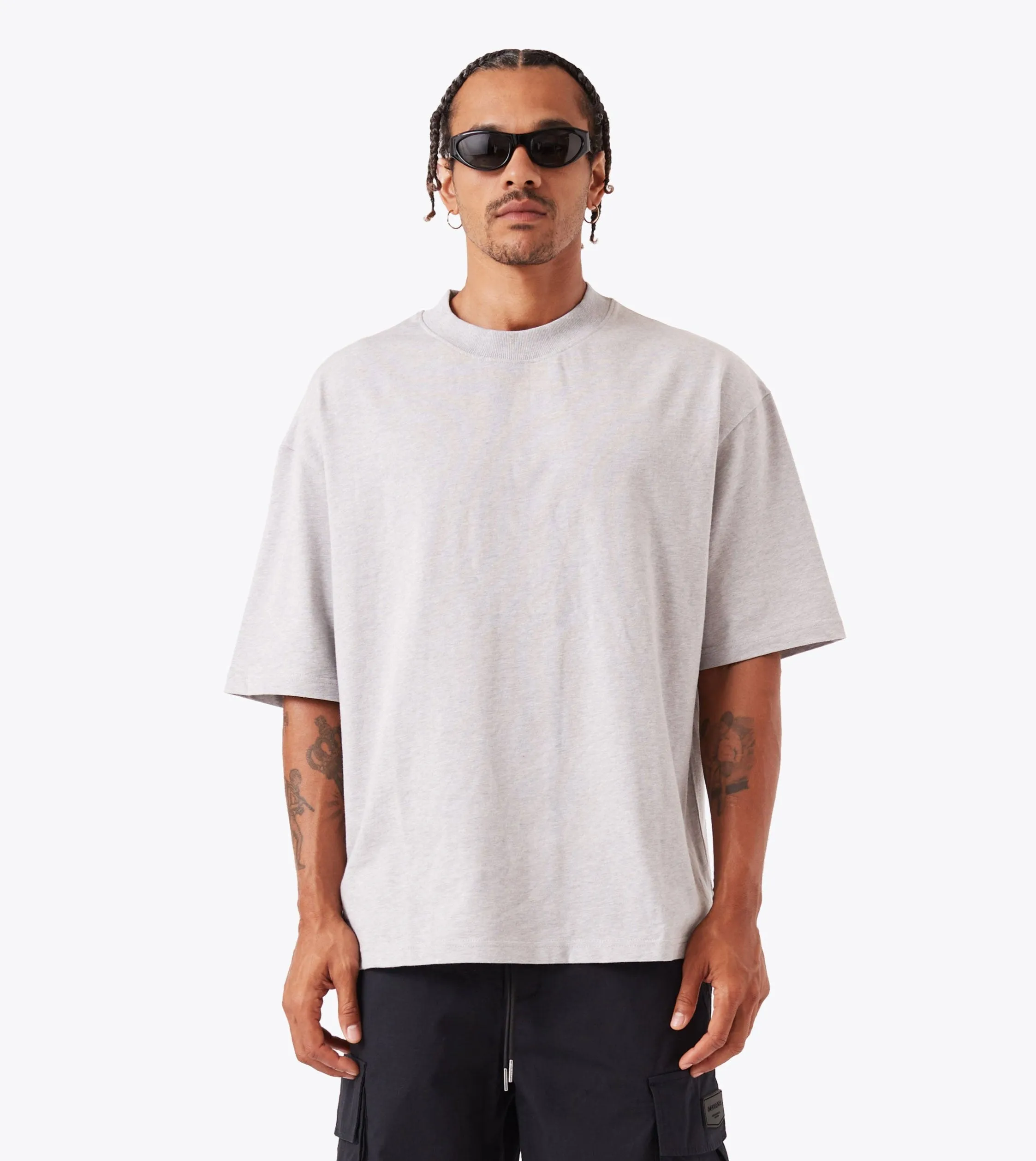 MultipurposeCuffs Bright Color Flow Tee Grey Marle