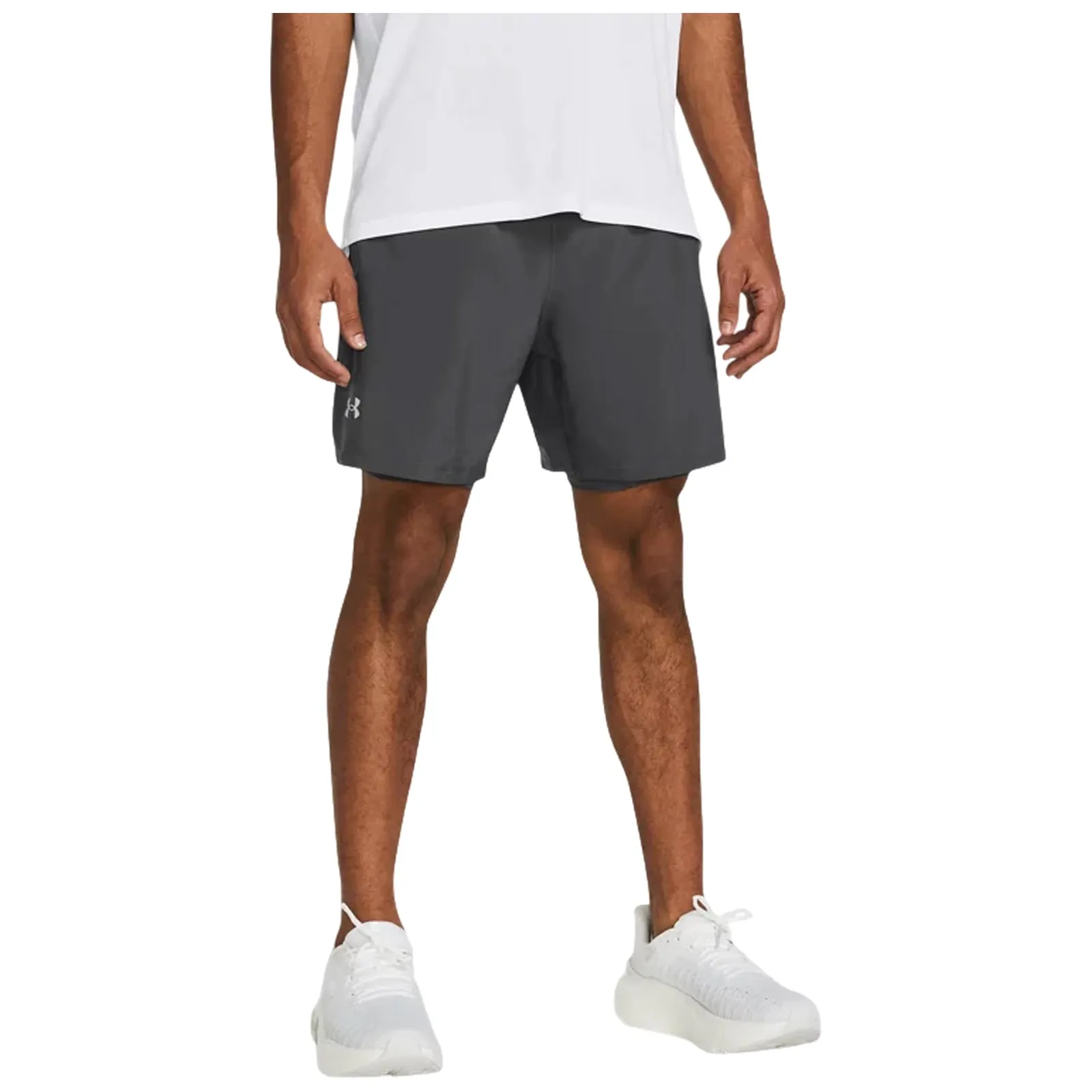 Under Armour Mens Launch 2-in-1 7" Shorts Subtle Charm Warm Days