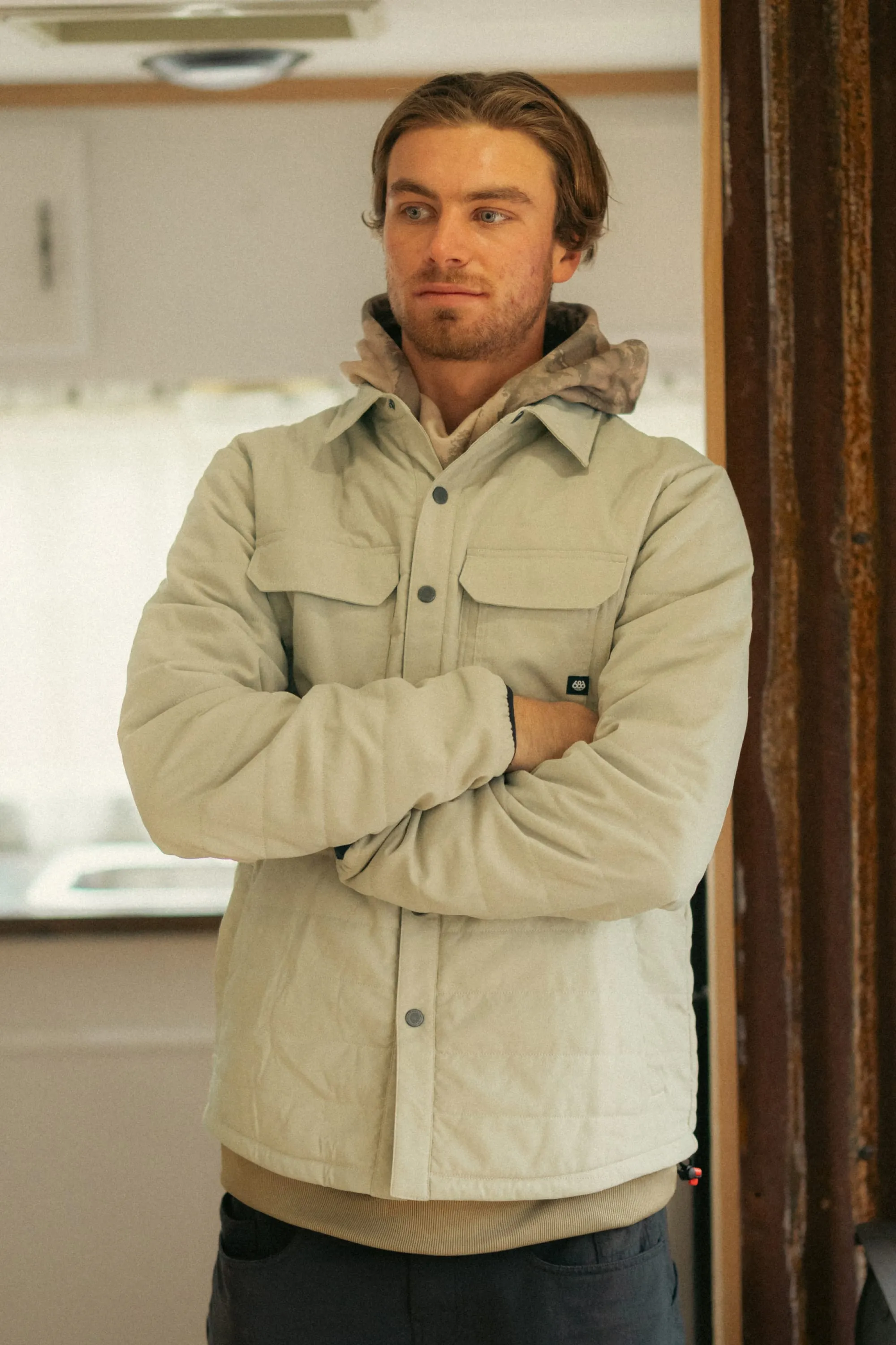 African Bold mesh ventilation 686 Men's Thermaldry? Snap-Up Shirt