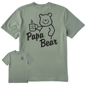 Men's Winnie Papa Bear Coffee Short Sleeve Tee Minimalist Apparel
