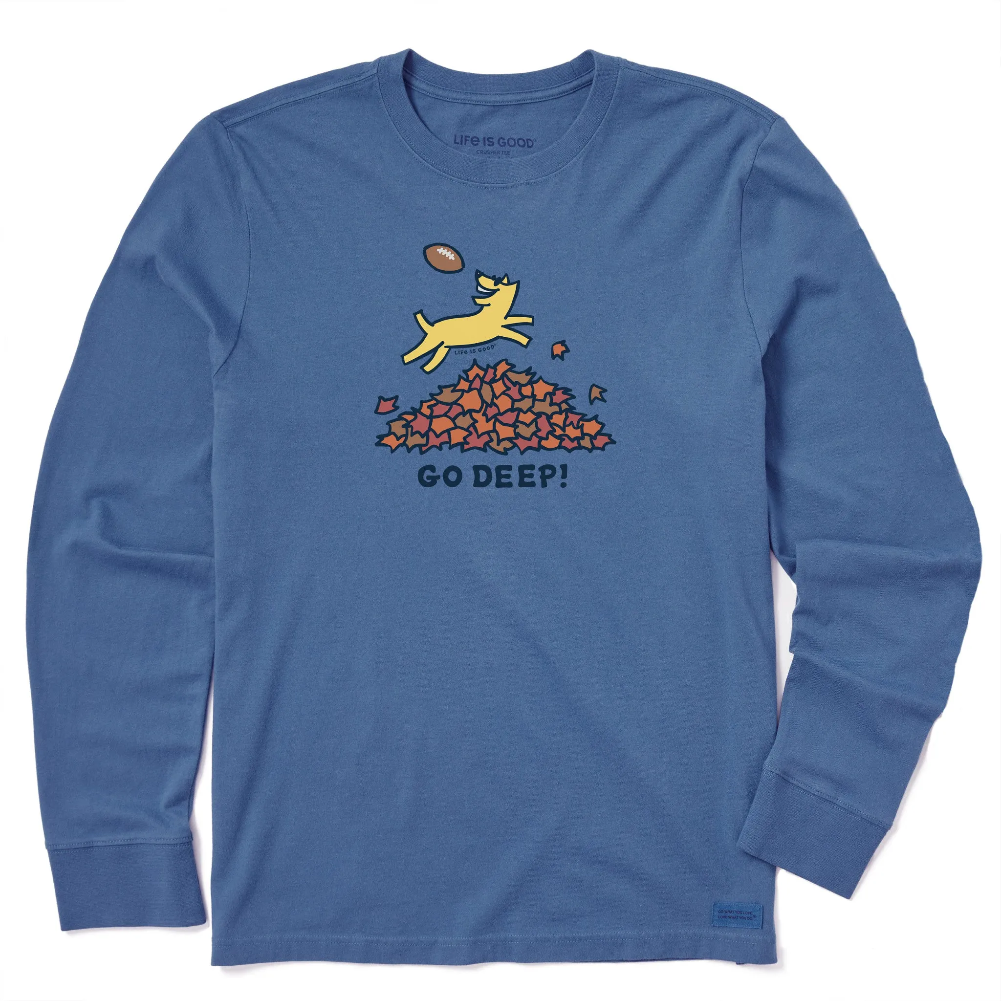 Men's Go Deep Rocket Long Sleeve Crusher Tee Essential Comfort