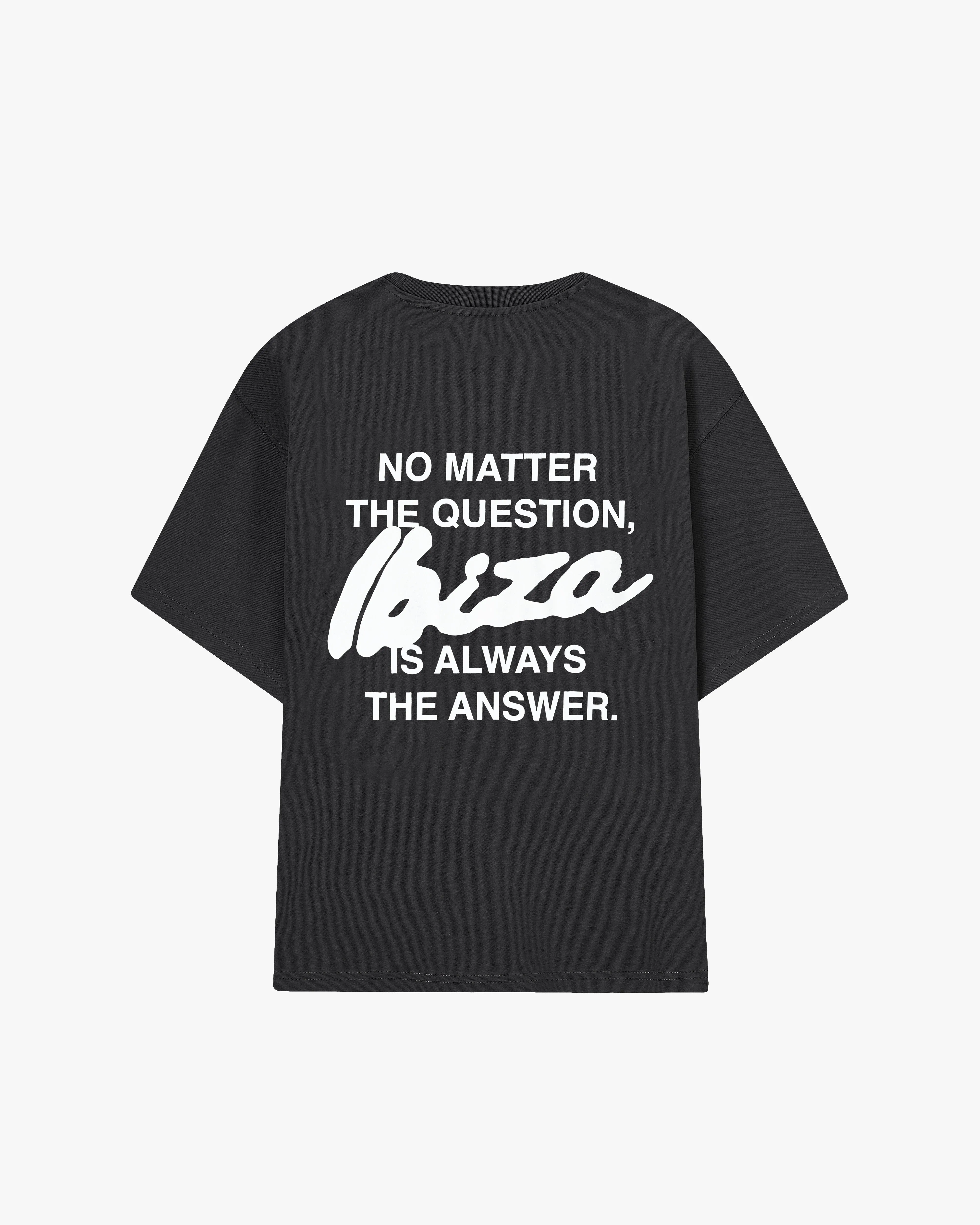 Stylish and Relaxed Answer Tee Ash