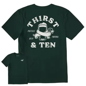 Fun and Relaxed Comfy Wardrobe Men's Thirst and Ten Short Sleeve Crusher Tee
