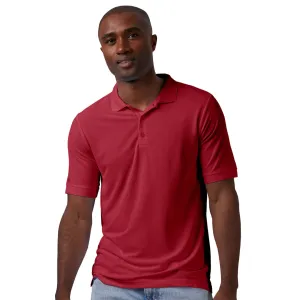 Perfect Layer SingleJersey Knit Elegant Comfort Antigua: Men's Essentials Short Sleeve Polo - Dark Red Legacy Pique 104271