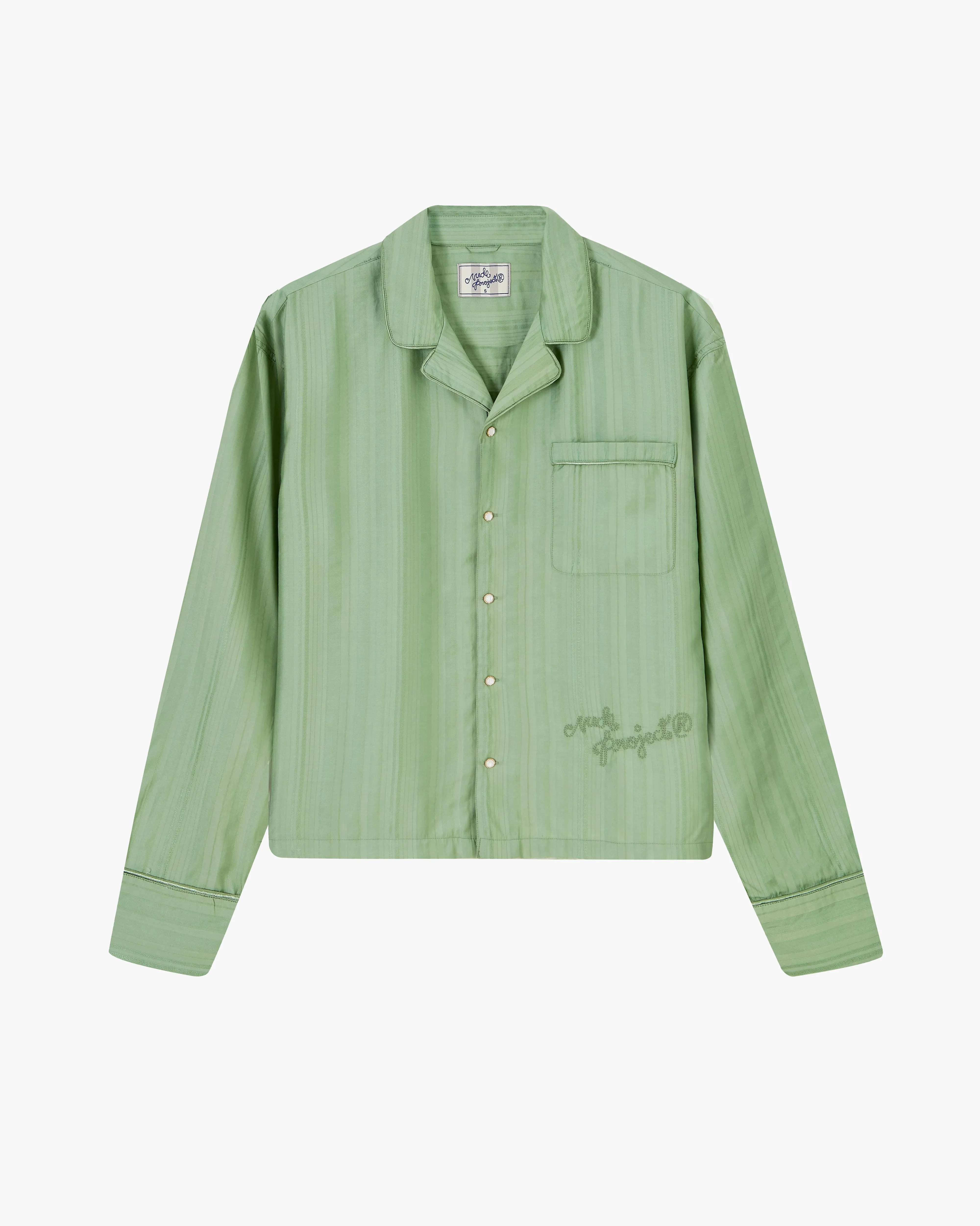 ButterySoftTexture Silver Glow Sleepy Shirt Green