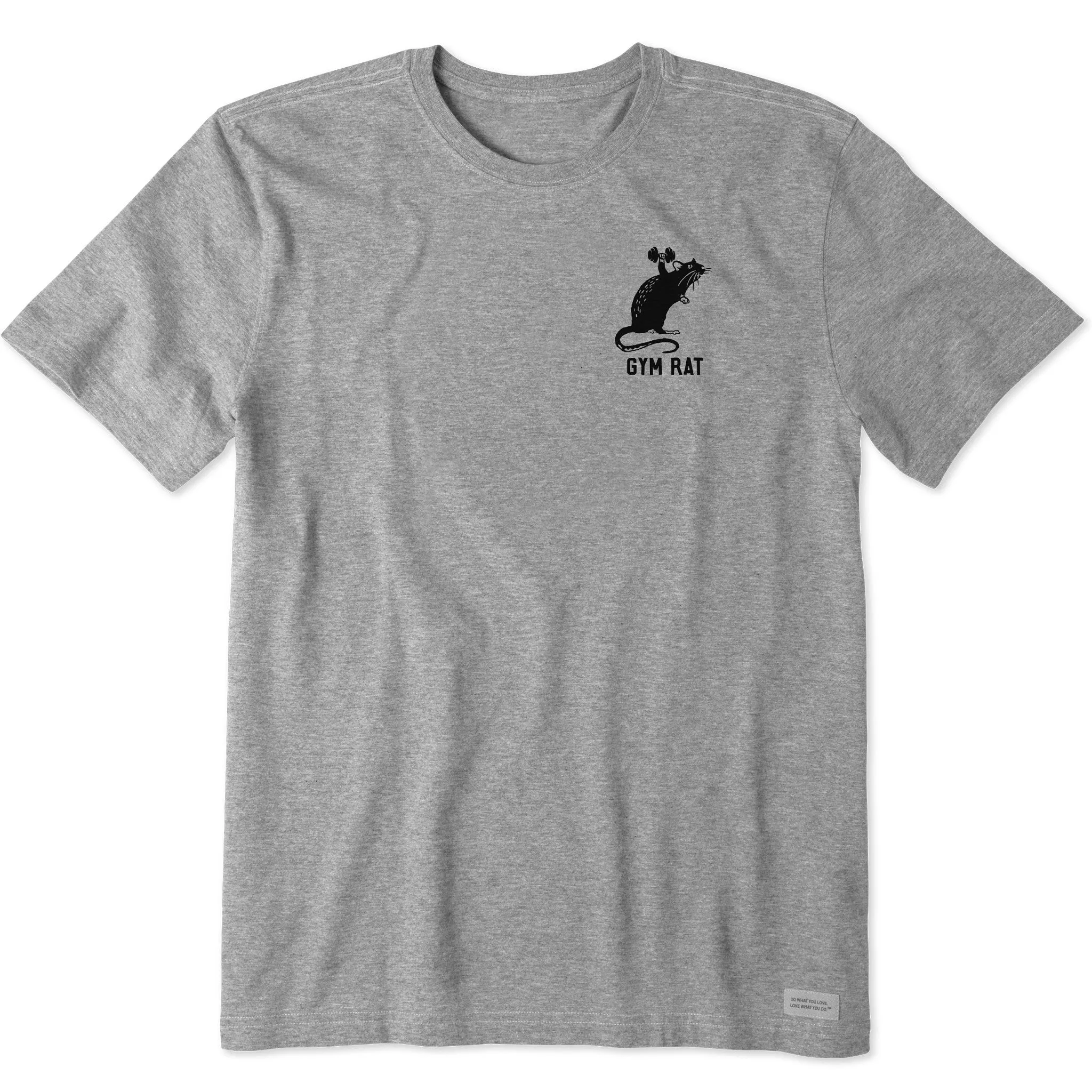 Men's Gym Rat Short Sleeve Crusher Tee Fit For Comfort Comfy Layering