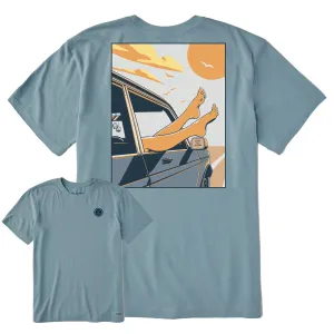 Perfect Comfort Men's That Road Trip Feeling Short Sleeve Crusher Tee