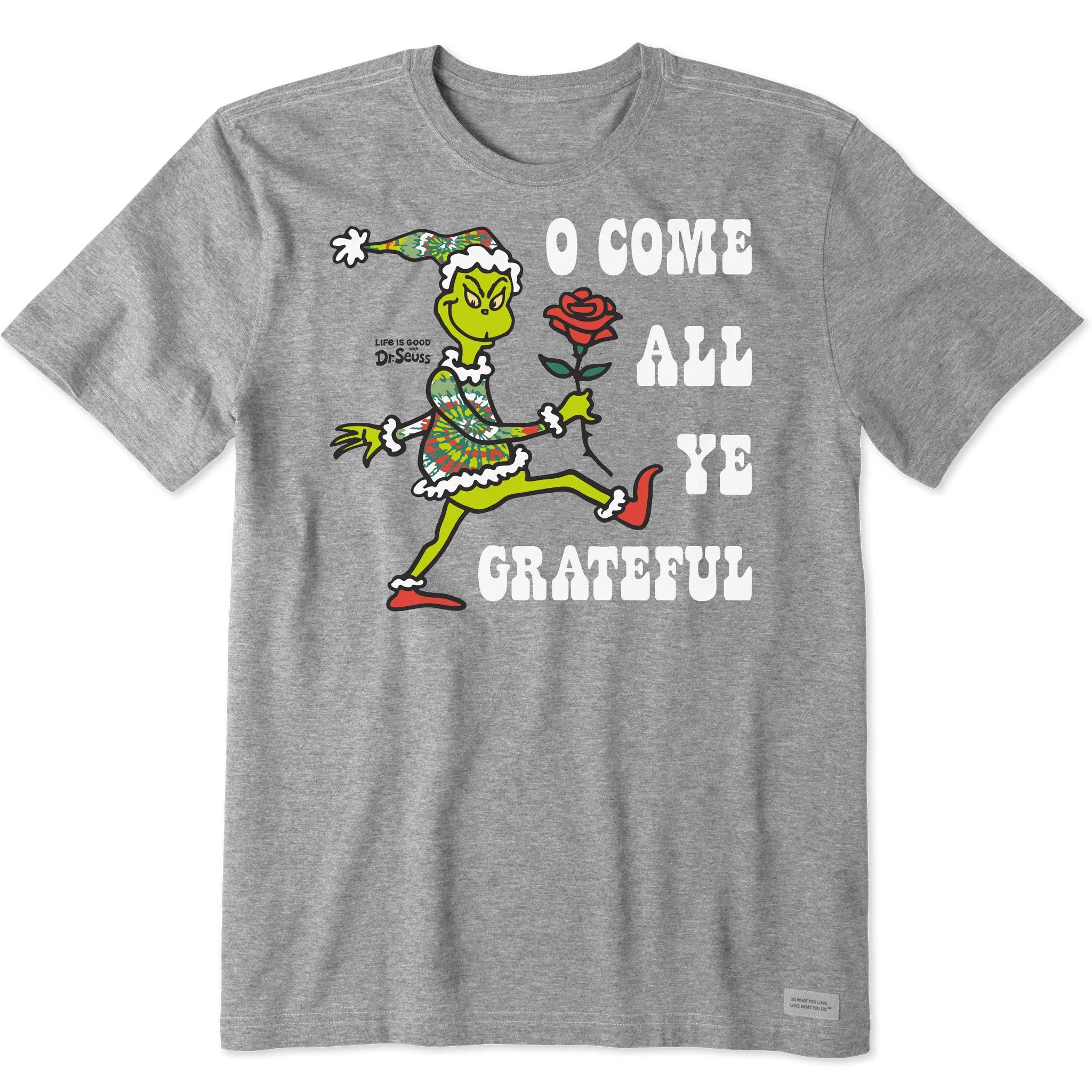 Airflow Ventilation Fashionable Fit Men's Grateful Grinch Short Sleeve Crusher Tee