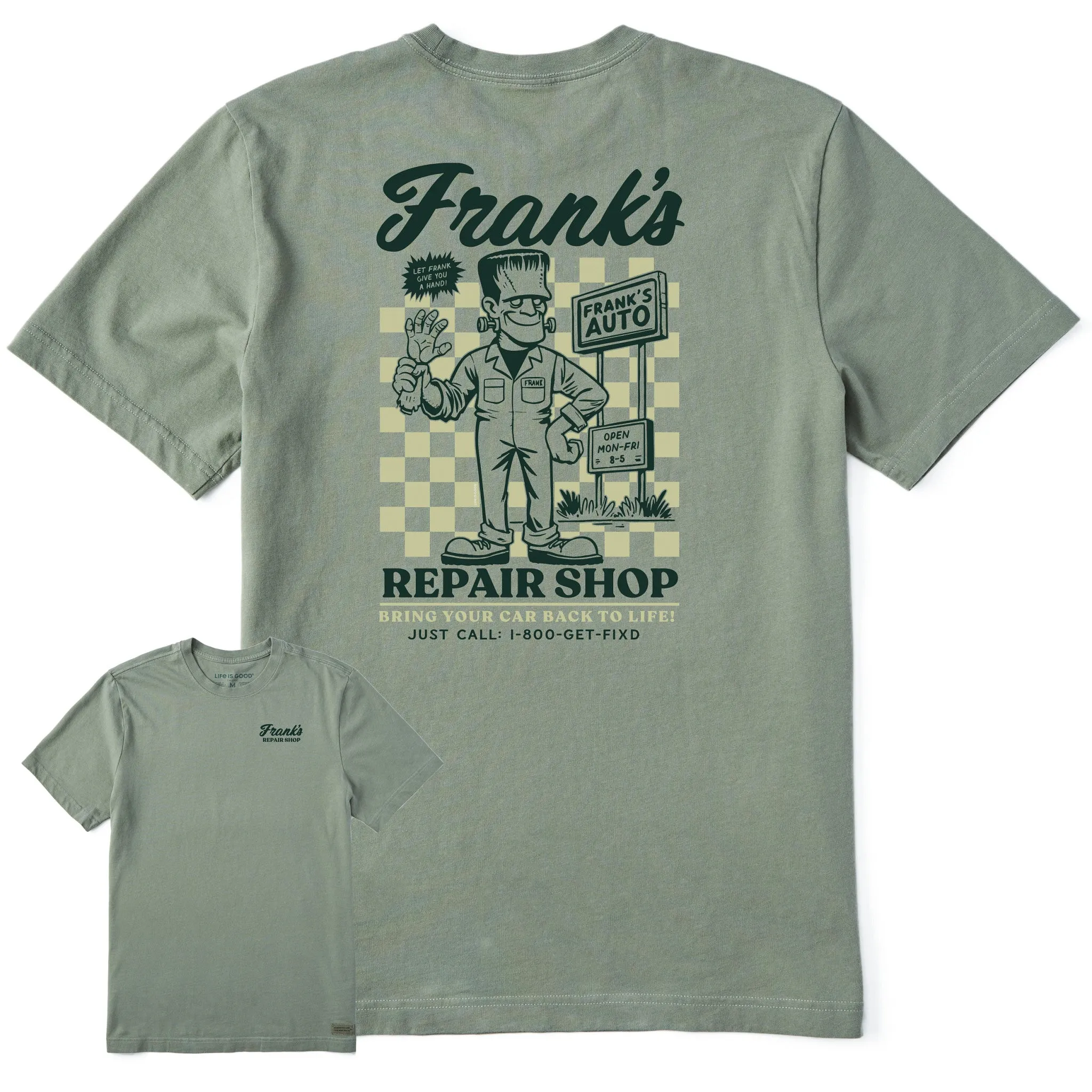 Men's Frank's Repair Shop Short Sleeve Crusher Tee Quick Change discount offer