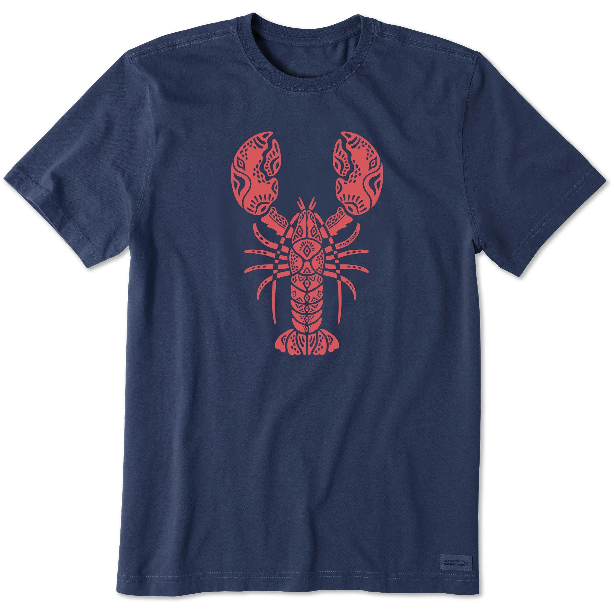 Men's Tribal Lobster Short Sleeve Tee Comfy Casual Wear