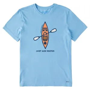 Men's Vintage Just Add Water Kayak Short Sleeve Tee Soft Feel