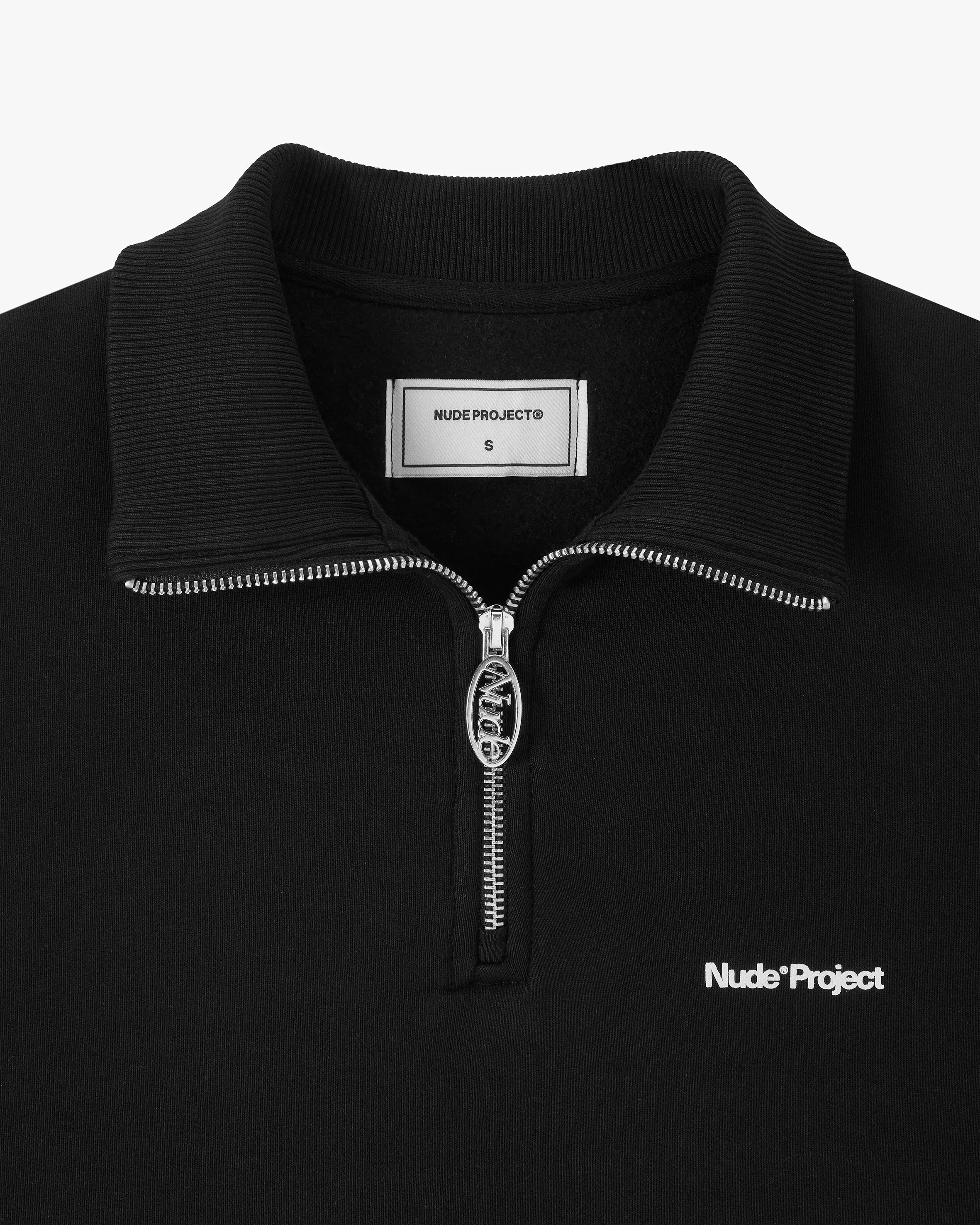 Origins Quarter-Zip Black Classic Bold thermal