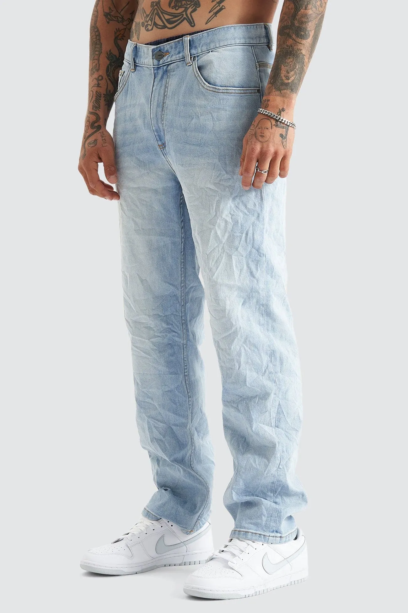 Trend Friendly Active Ready K5 Relaxed Fit Jean Sunbleached Blue