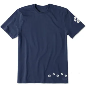 Comfortable fit Cozy Design Fit Men's Walking Paws Short Sleeve Crusher Tee