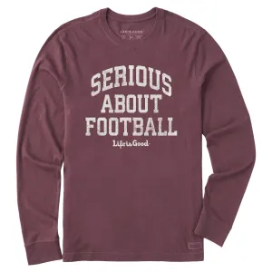 Men's Serious About Football Long Sleeve Crusher Tee Weekend Outfit