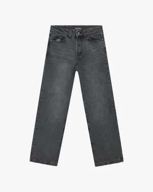 Basic Jeans Black Wash Wide Leg Silhouette