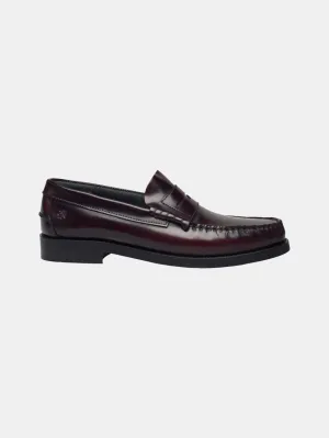 Soft Collar Lining Fiber Mix Dallas Loafers Bordo Polido