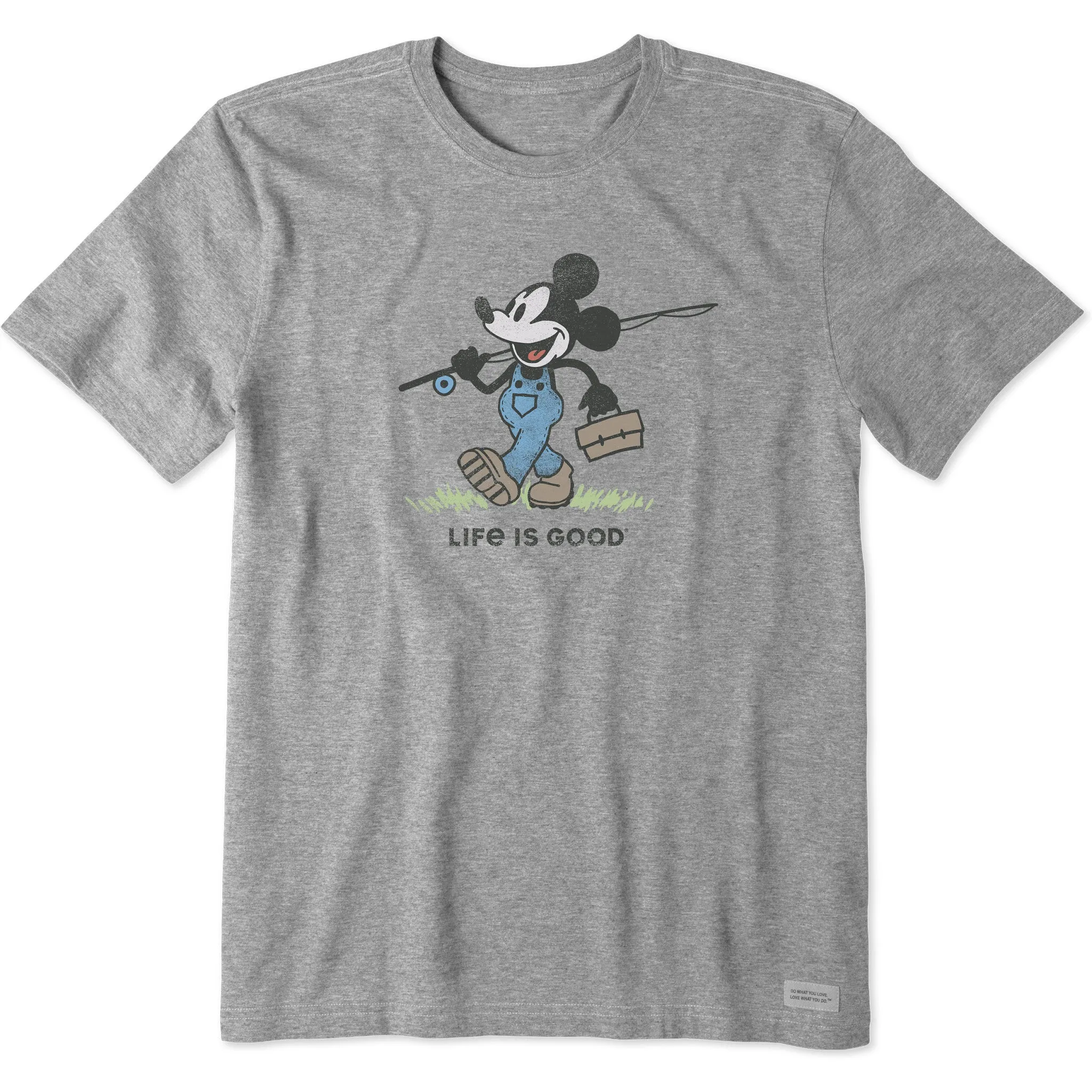 Fashionable Layer Men's Steamboat Willie Fishing Short Sleeve Tee