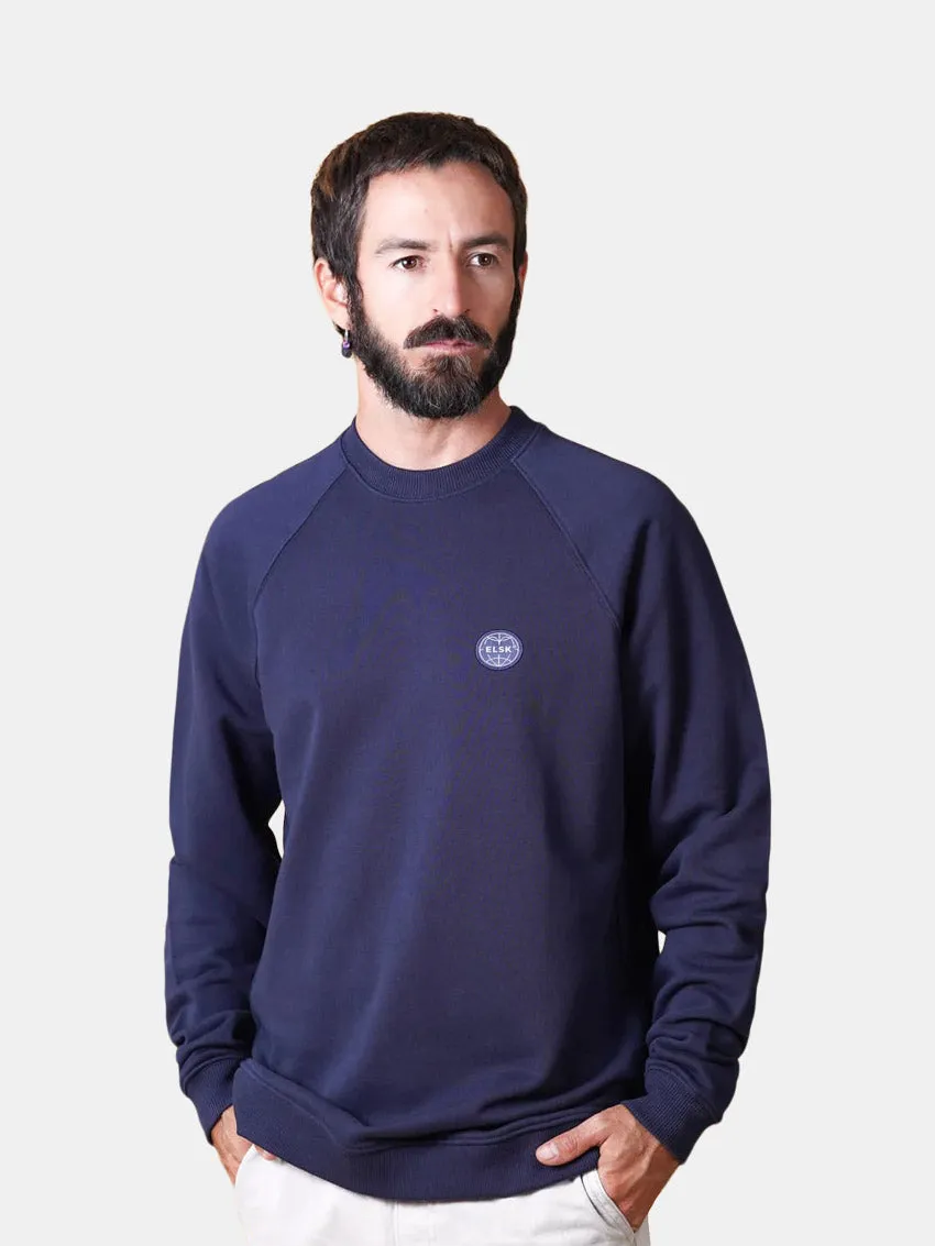 Globe Sweatshirt Dark Navy product ethnic authenticity Core Chic