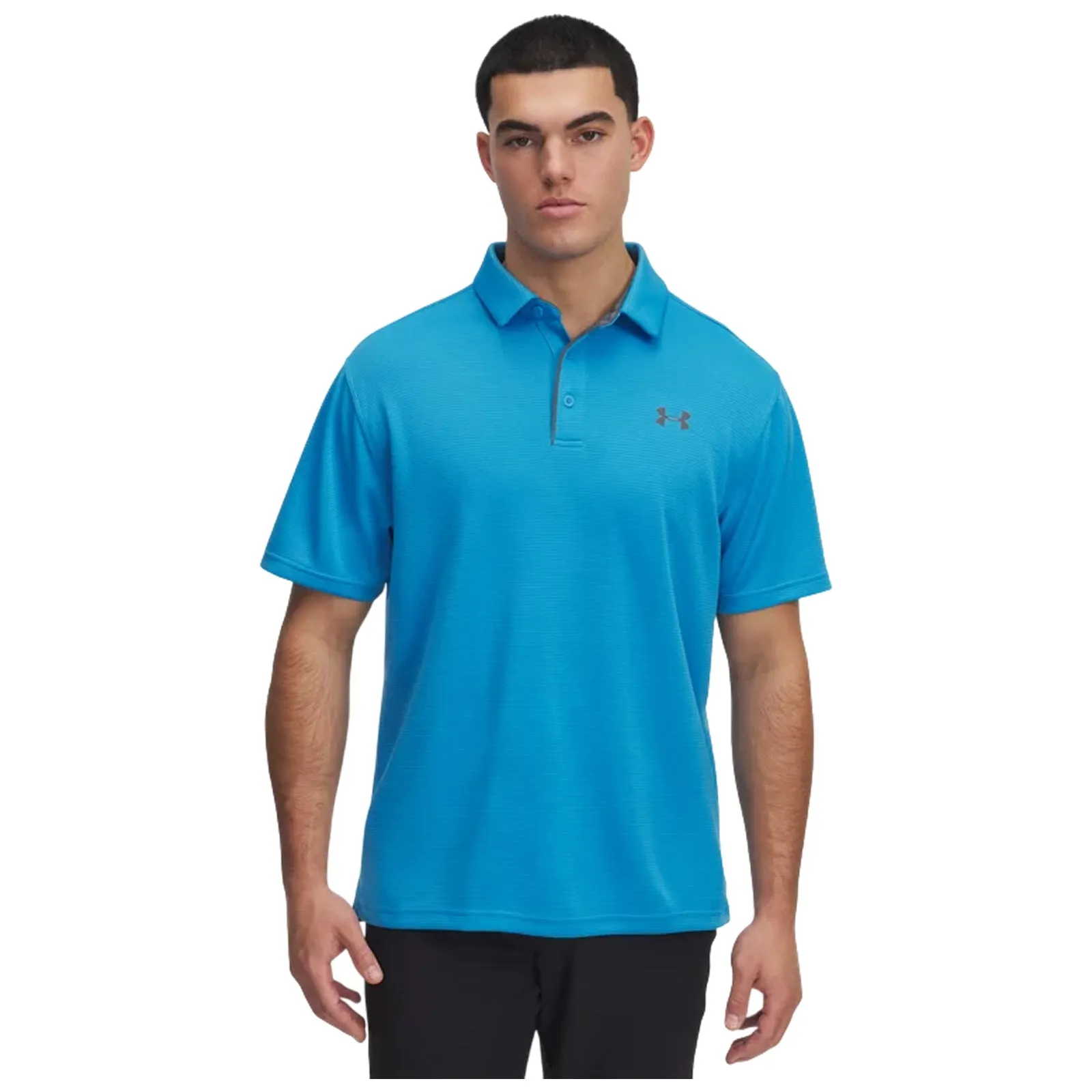 Under Armour Mens Tech Polo Shirt Durable Ribbed Cuffs Fashionable Comfort