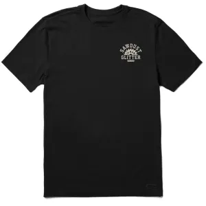 Men's Sawdust is Glitter Short Sleeve Crusher Tee Travel Essential