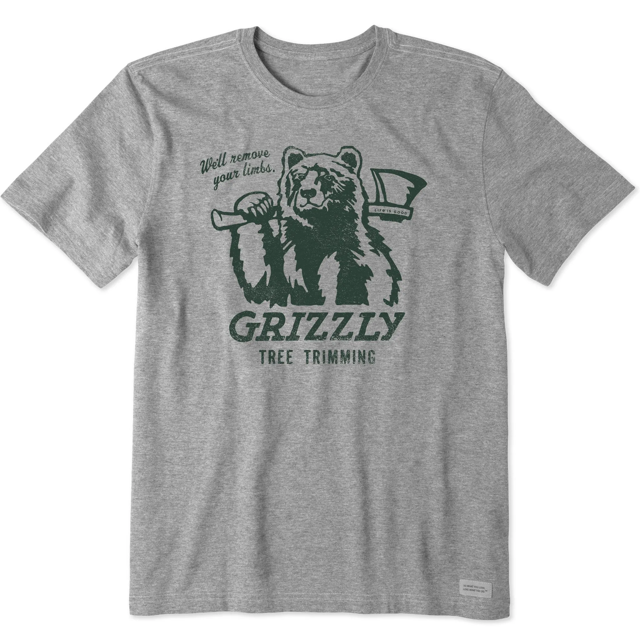 Men's Grizzly Tree Trimming Short Sleeve Crusher Tee Low carbon footprint