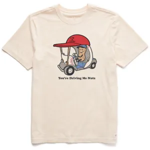 Sporty Fit hypoallergenic Men's You're Driving Me Nuts Short Sleeve Crusher Tee